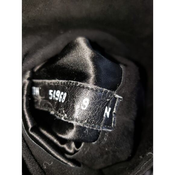 Stuart Weitzman Saratoga Over The Knee Black Suede Platform Wedge Boots Size 9 N - Picture 9 of 13